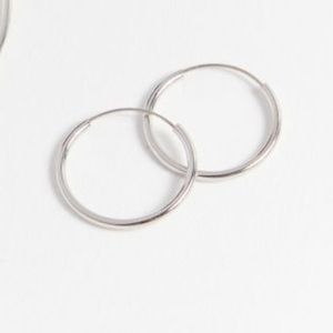 SOLD UO Mini silver hoop earrings